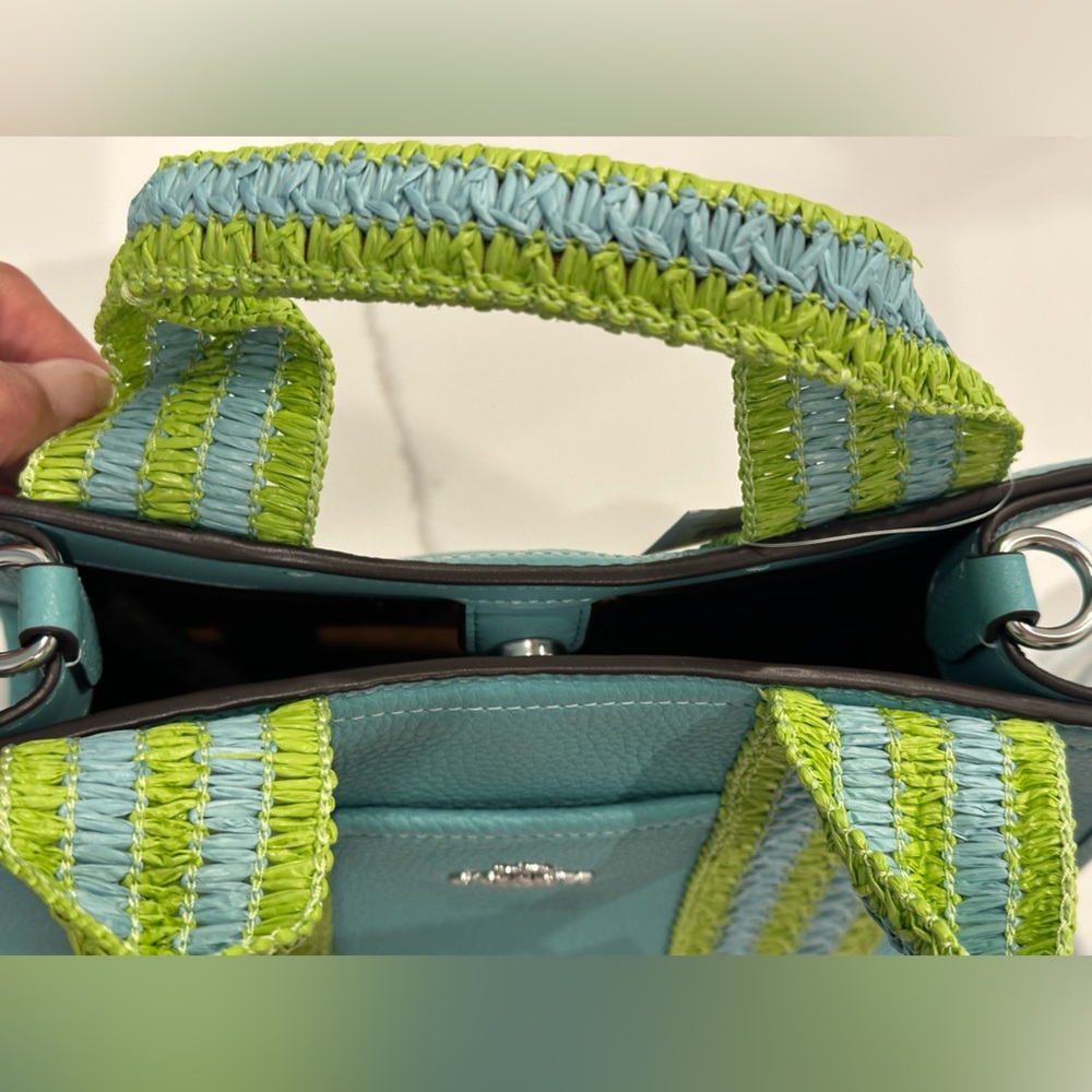 !!SOLD!!!Coach NWT Smith Straw Tote/Crossbody Bag Sold Out COLOR - Picture 8 of 11